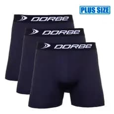 Kit 3 Cuecas Boxer Microfibra Dorbe Não Enrola Original Masculina Cueca Box Masculino Adulto