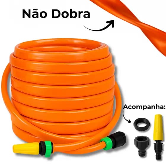 Mangueira de Jardim Chata Anti Torção  Não Dobra
