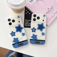 IMD Blue Cowboy Star Case Para Apple IPhone 15 16 17 18 Pro Max Capa De Telefone Presente