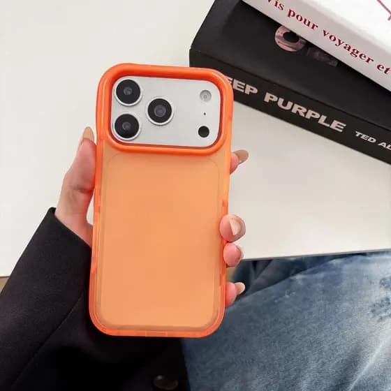 Capa 2 Em 1 Com Acabamento Fosco Semitransparente De Cor Dupla Para Apple IPhone 13 14 15 16 17 18 Pro Max De Telefone A