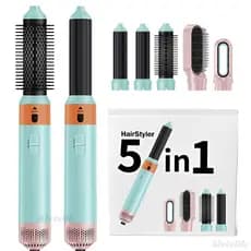 Secador De Cabelo 5 Em 1 Escova Secadora Modelador De Cachos Automático Escova Secadora E Alisadora 220V/110V