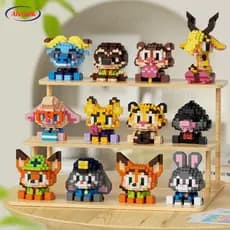 Zootopia Mini Blocos de Montar – Personagens Colecionáveis para Crianças e Fãs