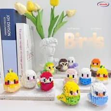 Blocos de Montar de Passarinhos Mini Brinquedos Animais de Brinquedo Brinquedo Educativo