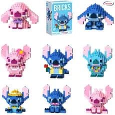 Mini Blocos de Montar Stitch de Natal Criativo Presente de Coleção Decoração de Casa Festiva