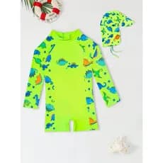 NB VEST Conjunto Bebê Praia com Touca – Modelo Divertido e Confortável 2026 B3652