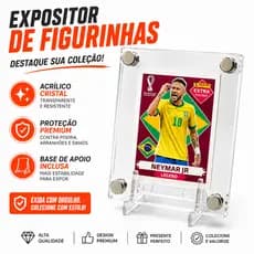 Porta Figurinha Copa do Mundo em Acrílico Transparente | Expositor Colecionável