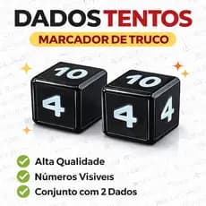 Kit com 2 Tentos Dados Marcadores de Truco