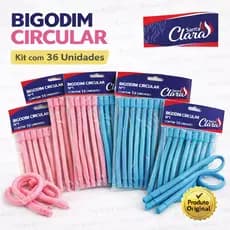 Bigodim Bigodinho Circular Santa Clara Original – Kit 36 Unidades