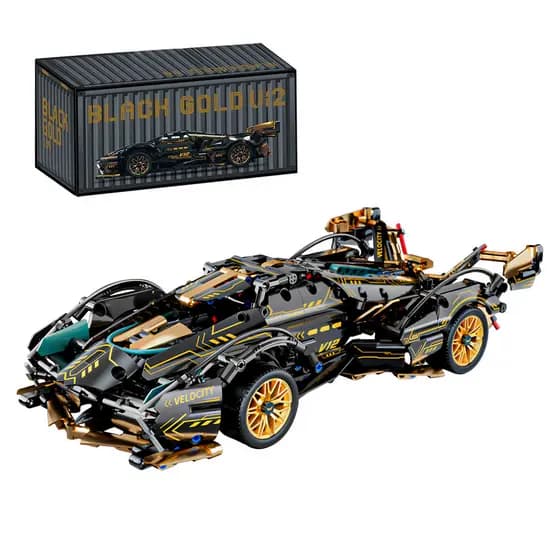 Modelo de montar Lamborghini verde/preto/iridescente, escala 1:14  Modelo de exposição de colecionador