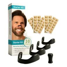 Kit Dilatador Nasal Respiratório Nariz Magnét + 60 Adesivos