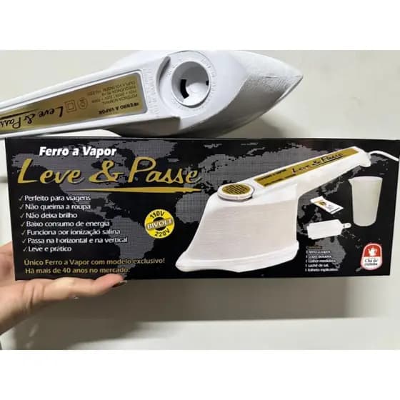 Ferro a Vapor - Leve & Passe