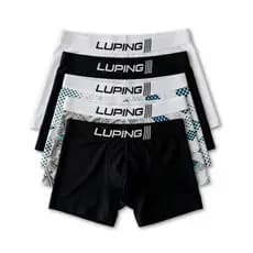 Kit 10, 5 Cuecas Boxer Masculina Adulto Microfibra Forro 100% Algodão Lisas Estampadas