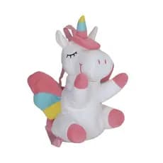 Mochilinha / Bolsa Infantil De Pelúcia / Fofa / De Unicórnio Para Meninas