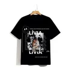 Blusa Básica com Arte Exclusiva - Nome, Frase e Foto Personalizada