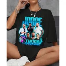 Camiseta Jorge e Mateus Fã Música Sertaneja Básica P ao G3 Algodão Presente Turnê