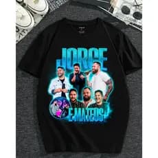 Camiseta Show Jorge e Mateus Música Sertaneja Fã Clube Básica Algodão Unissex P ao G3