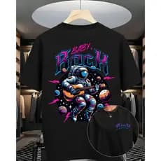 Blusa Feminina Premium BABY ROCK Estilosa FRENTE e COSTAS Rock Algodão T-Shirt Moda