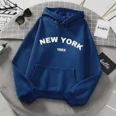 Moletom Canguru Com Capuz Estampa New York Algodão Premium 100% Lançamento Moda Inverno