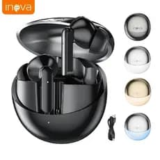 Inova Fone de Ouvido Bluetooth Sem Fio FON-13013 Original 5.4 Bluetooth TWS Esportivo Gamer p/ iPhone Android Samsung