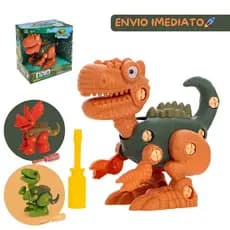 Dinossauro Monta e Desmonta Com Ferramenta Brinquedo Dino Chave