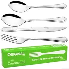 Jogo Talher em Inox Garfo Faca Colher de Mesa Colher de Sobremesa Restaurante Bufffet Lanchonete