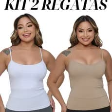 Kit 2 Regatas Feminina Suplex Regata Para Atividades Fisicas
