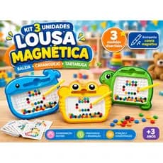 Lousa Mágica Prancheta Magnética Desenho Brinquedo Educativo Crianças Interativo Portátil