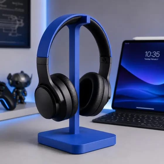 Suporte De Mesa Para Headset Gamer Minimalista Resistente Elegante Universal