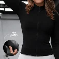 Jaqueta Feminina Proteção Solar Tecido Gelado Respirável Fitness Corrida Praia e Uso Diário Inverno
