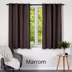 Cortina Blackout 2,80 larg X 1,80 alt EM PVC bloqueia 100% a Luz indicado para varão de 2,00 metros