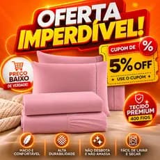 Jogo de Lençol Micropercal Extra Suave 400 Fios Kit 2 e 3 Peças para Cama Solteiro Casal King Queen.