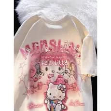 Camiseta feminino algodão hello k streetwear Monskisk Camisa envio imediato top
