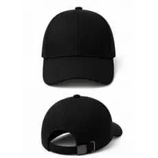 Boné Preto Liso Aba Curva Ajustável Premium Unissex Masculino Feminino Casual