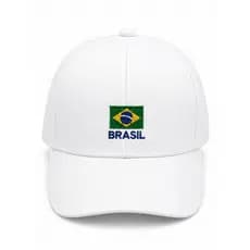 Boné Infantil Brasil Aba Curva Ajustável Premium Unissex Menino Menina