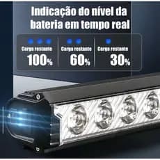 FAROL DE BICICLETA 5 LEDS RECARREGÁVEL AUTO BRILHO