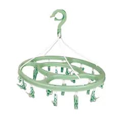 Mini Varal Oval Mor Verde 24 Prendedores