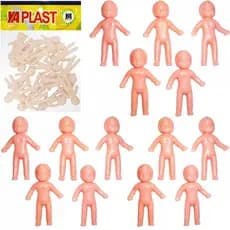 Mini Boneco Xaxa Plástico Para Maquete Pacote C/40 Unidades
