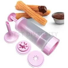 Maquininha Churros Manual Caseiro Modeladora Rápido E Fácil ou Forma de Donuts