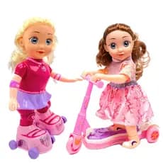 Boneca de Patins Grande que Canta e Brilha