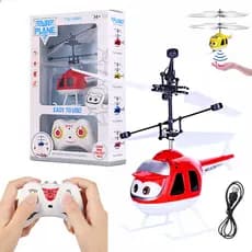 Helicóptero Com Controle Remoto e Sensor de Mão USB Recarregável