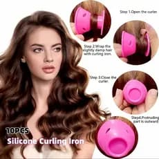 5 Ferros De Ondulação De Cabelo Para Uso Doméstico , Natural E De Longa Duração , Conjunto De Plástico Bonito Criativo ,