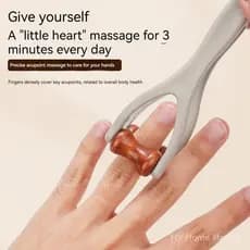 Massageador De Dedos Multifuncional Com Rolos Para Desbloquear Meridianos E Amassar Os .
