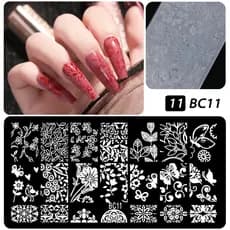 Conjunto De Placas De Estampagem Para Arte Em Unhas , Modelo Especial De Óleo , Placa Plástico , Ferramentas