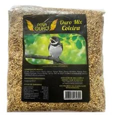 Ração Pena De Ouro Ouro Mix Coleira Coleirinha Patativa