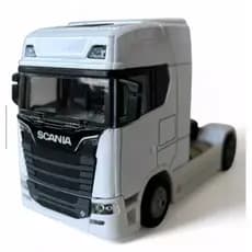Miniatura Scania 7705 Escala 1:48– Caminhão de Metal Premium, Cabine Articulada.