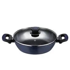 Caçarola Rasa Antiaderente 28cm de Indução com Tampa de Vidro - Oxford