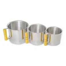 Kit Conjunto Jogo Canecão Leiteira Aluminio Cabo Madeira Resistente