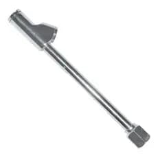 Inflador Bico Reto Com Bico Duplo De Aço Rosca Fêmea 1/4 Pol 150mm