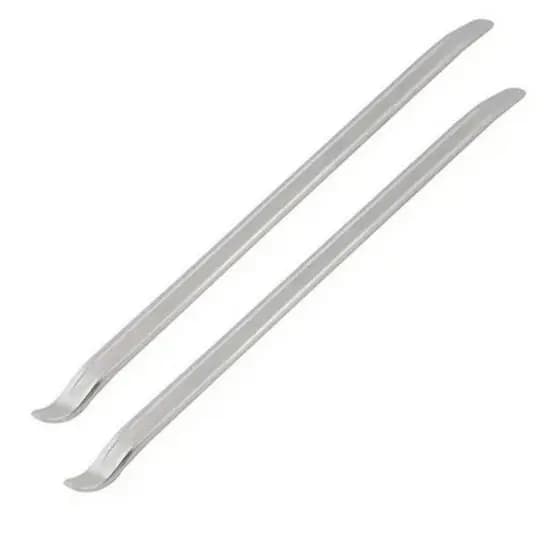 Kit 2 Espátulas Chata 12 Polegadas 30cm Para Desmontar Pneu De Moto Carro Veículos Leves Aço Cromado