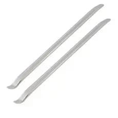 Kit 2 Espátulas Chata 12 Polegadas 30cm Para Desmontar Pneu De Moto Carro Veículos Leves Aço Cromado